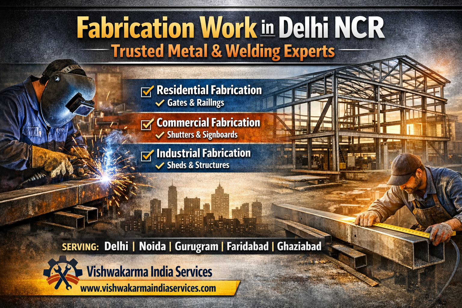 Fabrication Work in Delhi NCR – Trusted Metal & Welding Experts